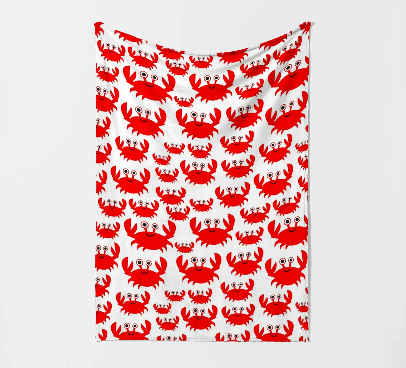 crab pattern coperta in pile da baobabprintstore