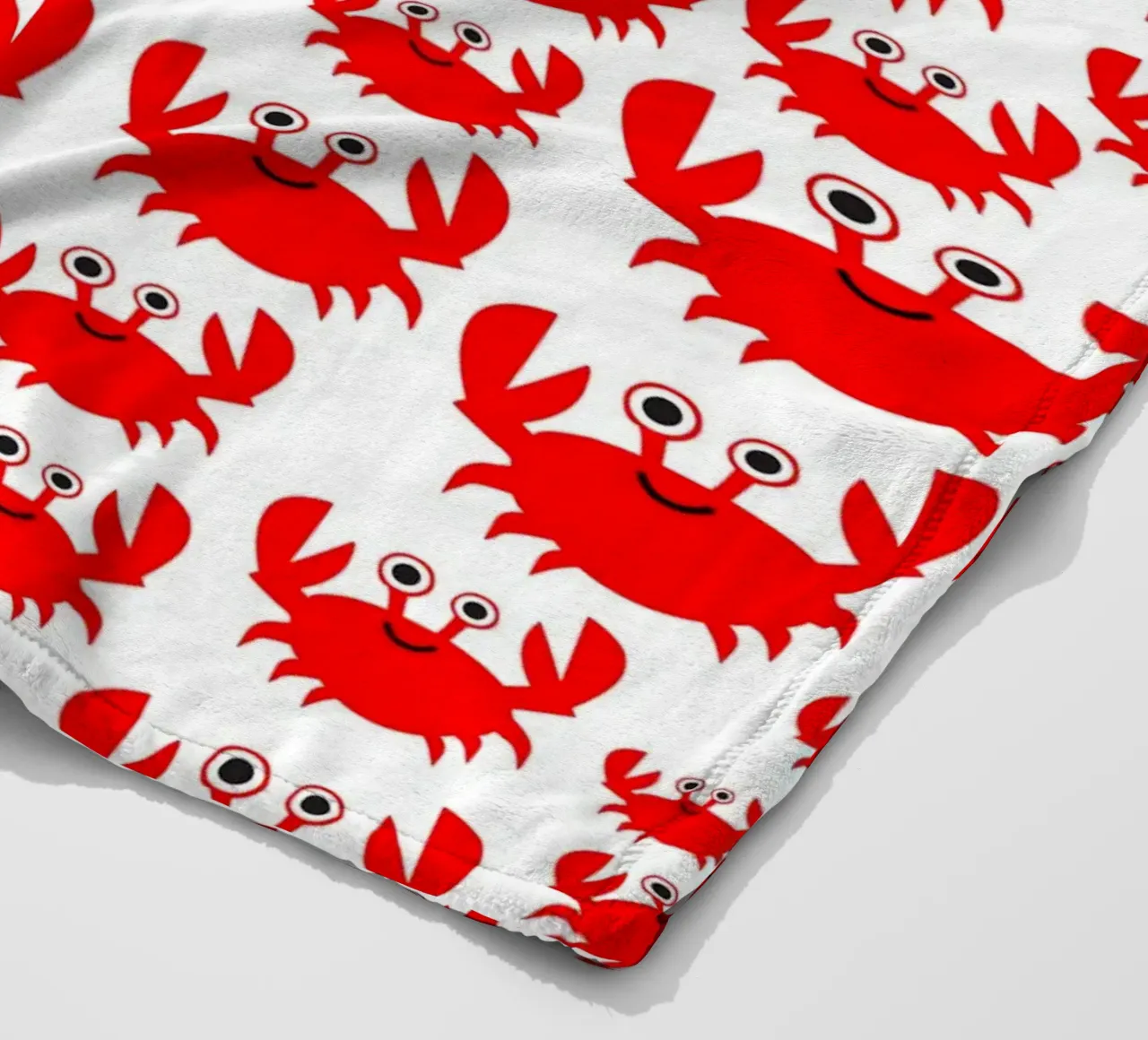 crab pattern coperta in pile da baobabprintstore