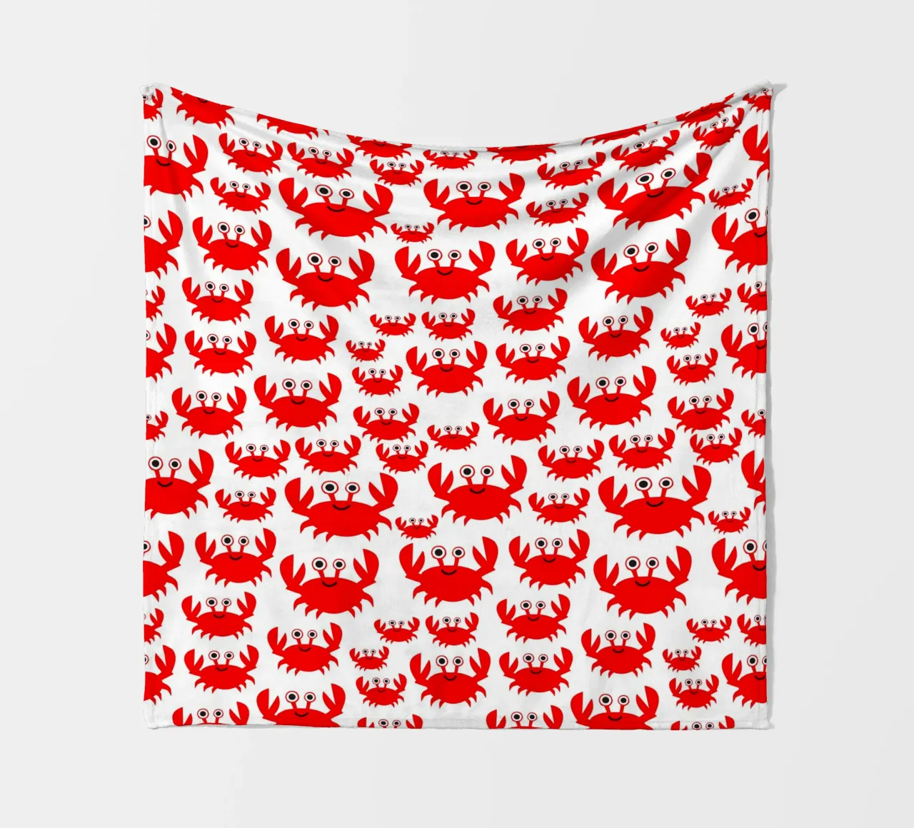 crab pattern coperta in pile da baobabprintstore
