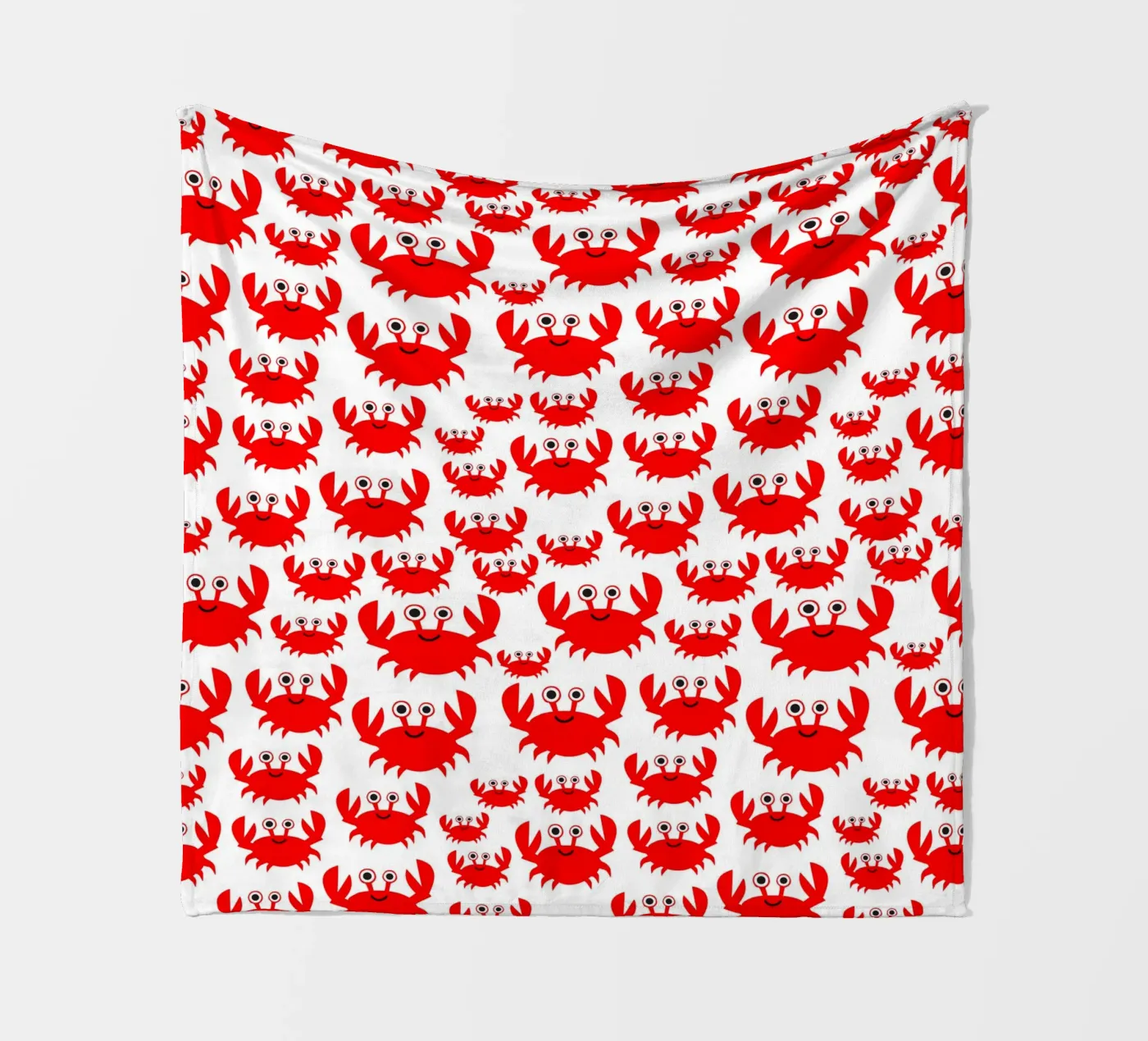 crab pattern coperta in pile da baobabprintstore