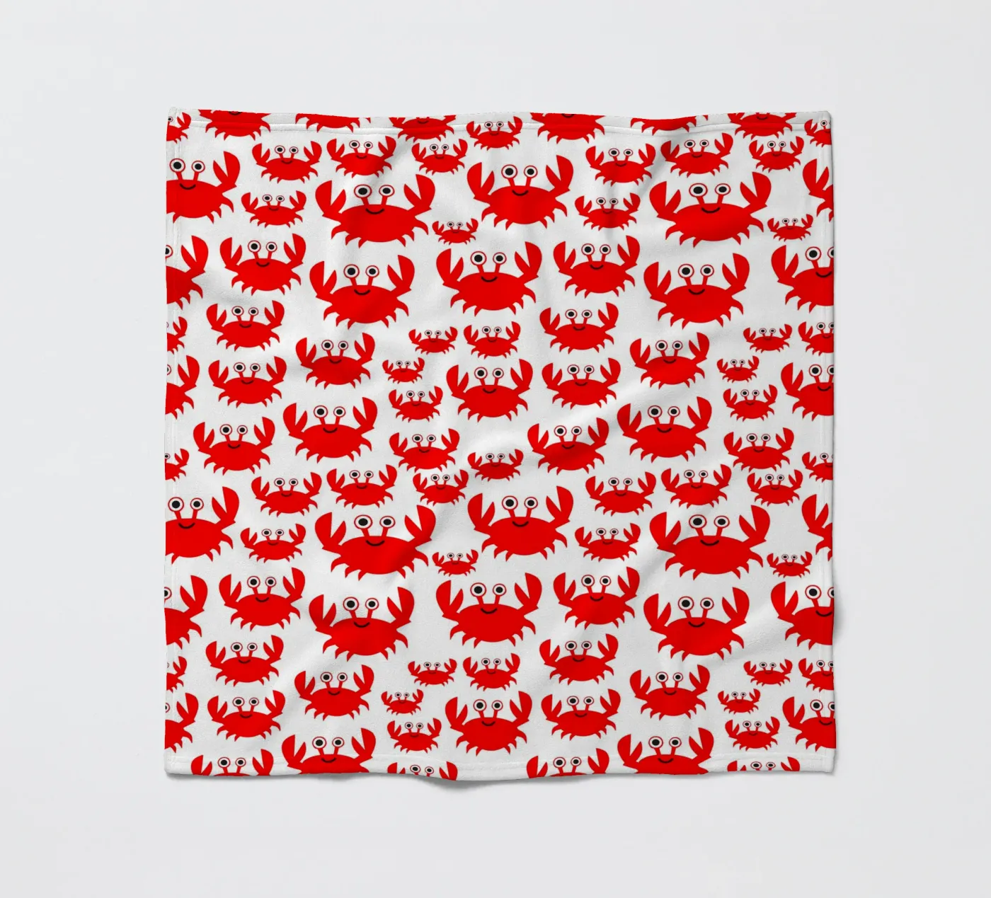 crab pattern coperta in pile da baobabprintstore