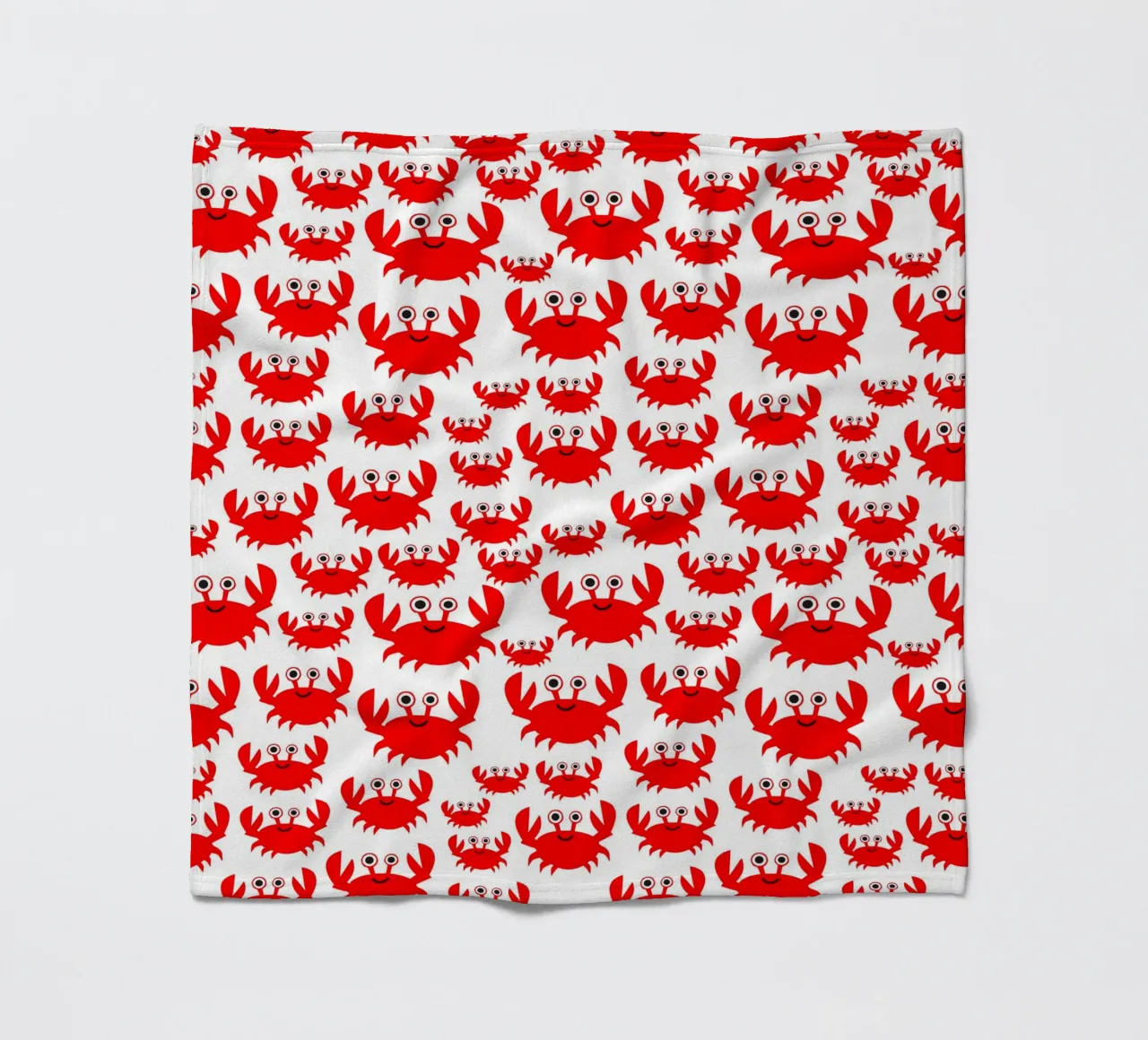 crab pattern coperta in pile da baobabprintstore