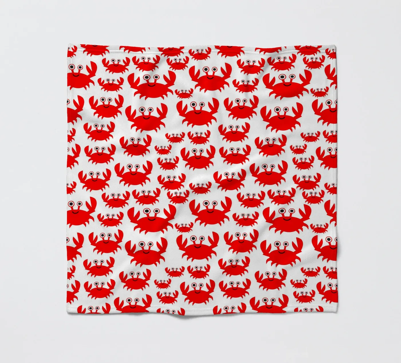 crab pattern Fleecedecke von baobabprintstore