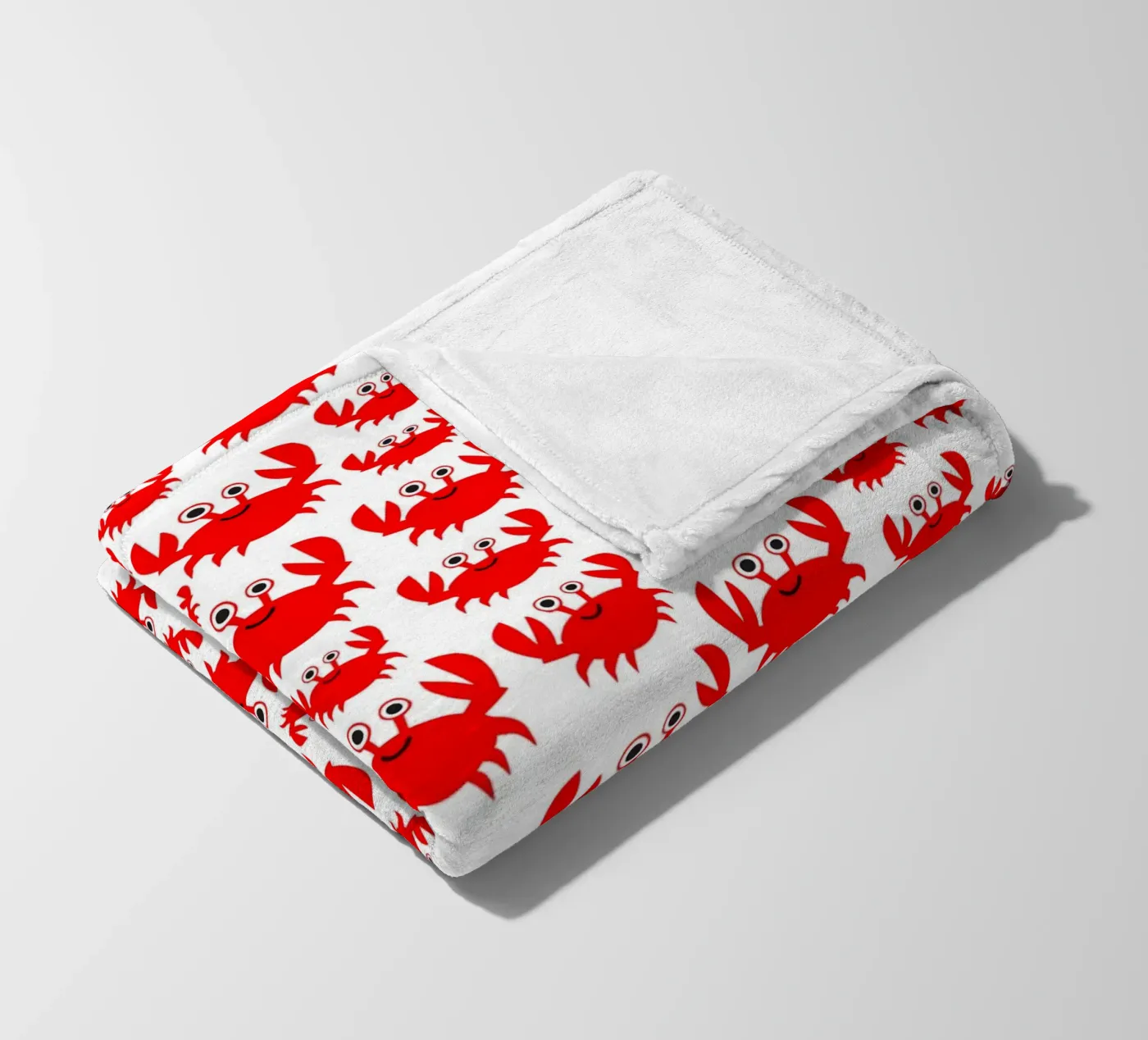 crab pattern Fleecedecke von baobabprintstore