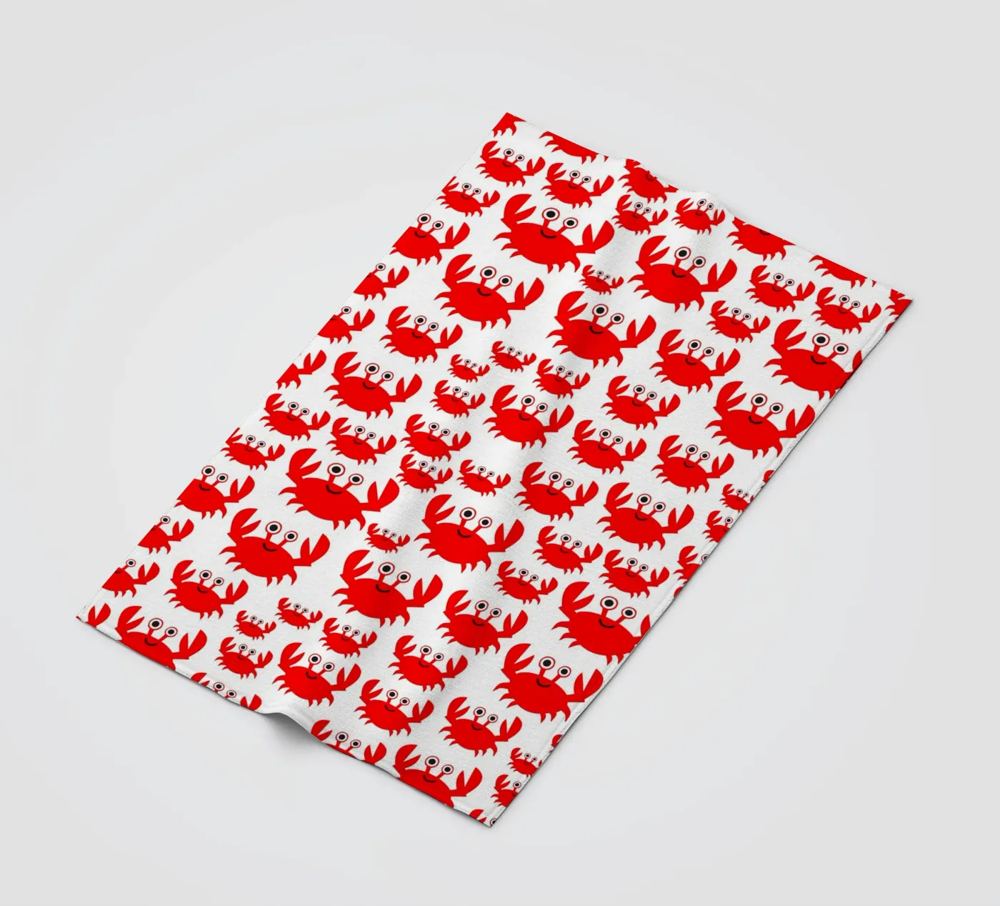 crab pattern Fleecedecke von baobabprintstore