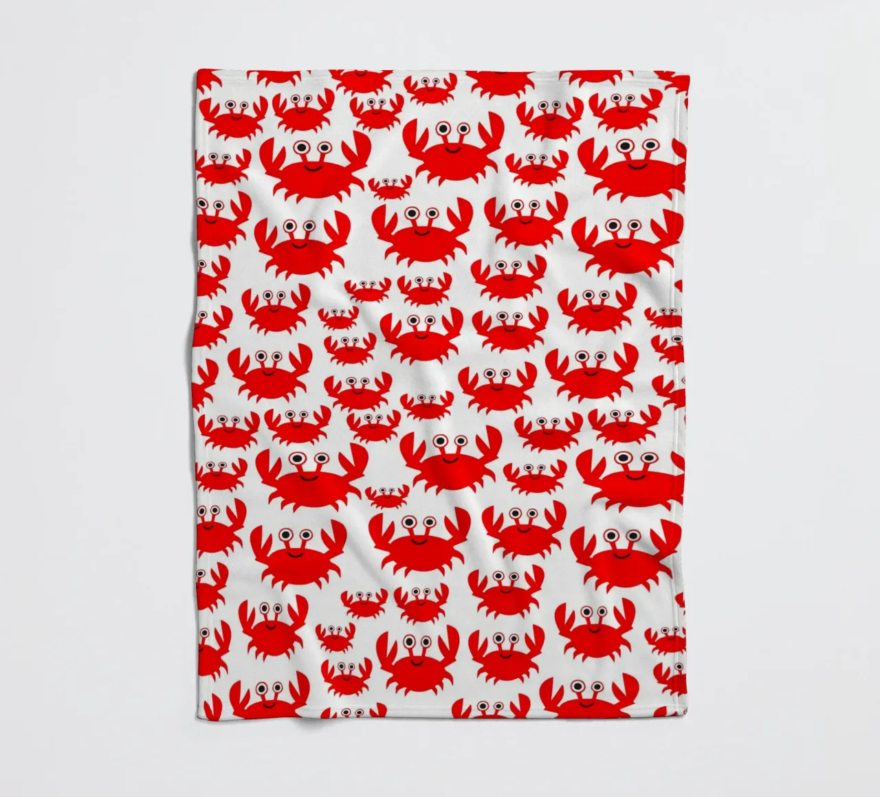 crab pattern coperta in pile da baobabprintstore