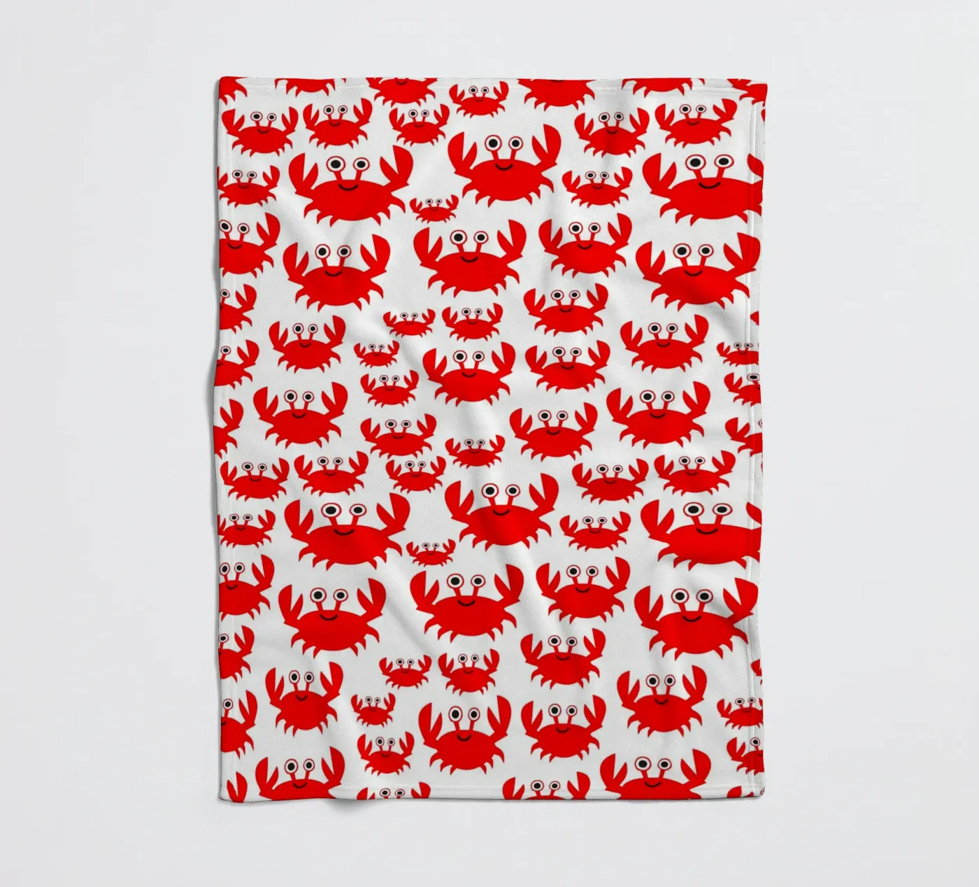 crab pattern Fleecedecke von baobabprintstore
