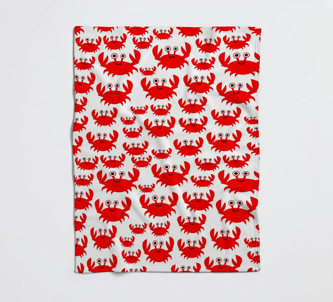 crab pattern coperta in pile da baobabprintstore