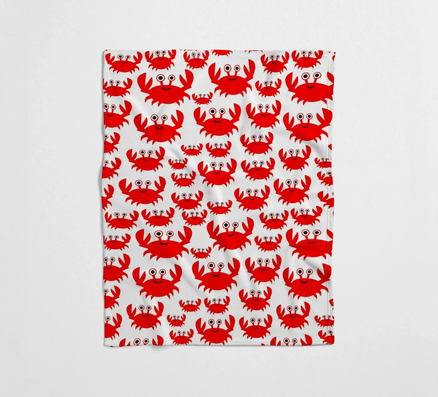 crab pattern coperta in pile da baobabprintstore