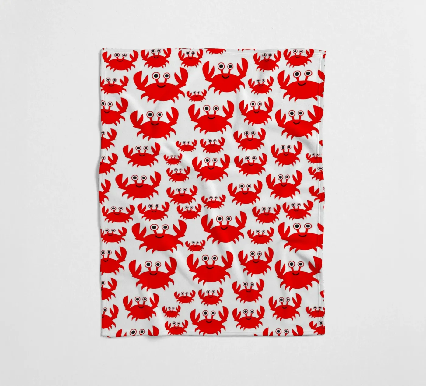 crab pattern Fleecedecke von baobabprintstore