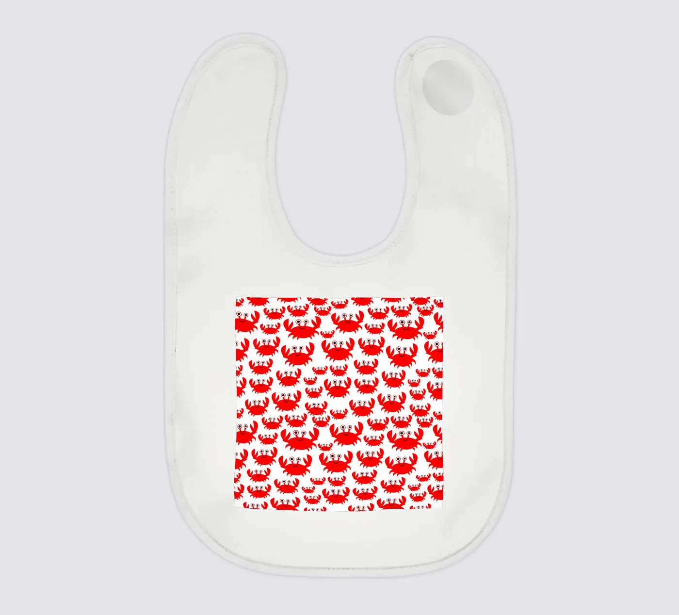 crab pattern Babylätzchen von baobabprintstore