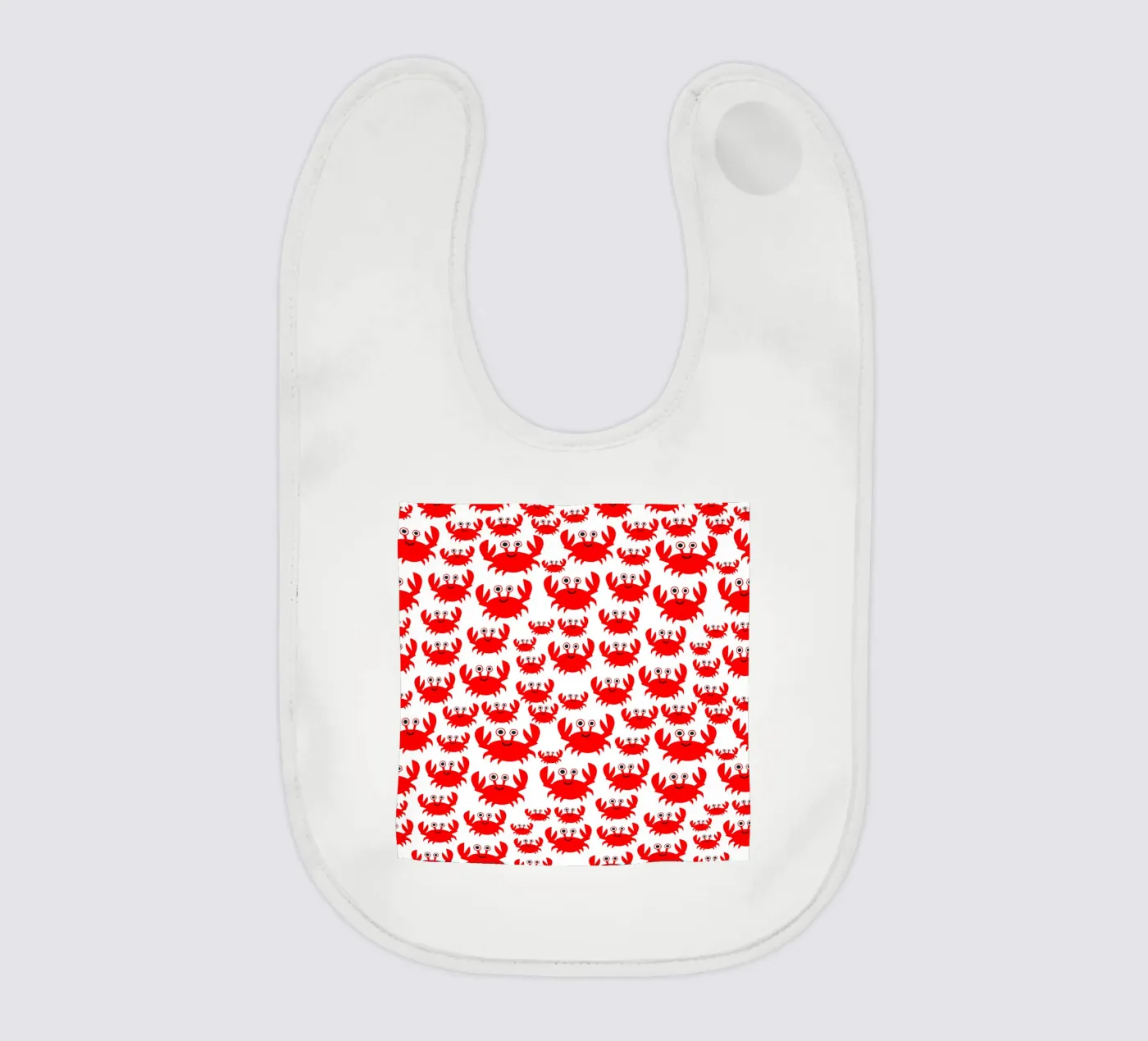 crab pattern bavaglino da baobabprintstore