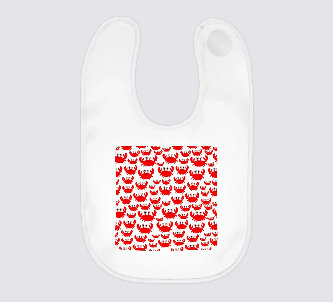 crab pattern Babylätzchen von baobabprintstore