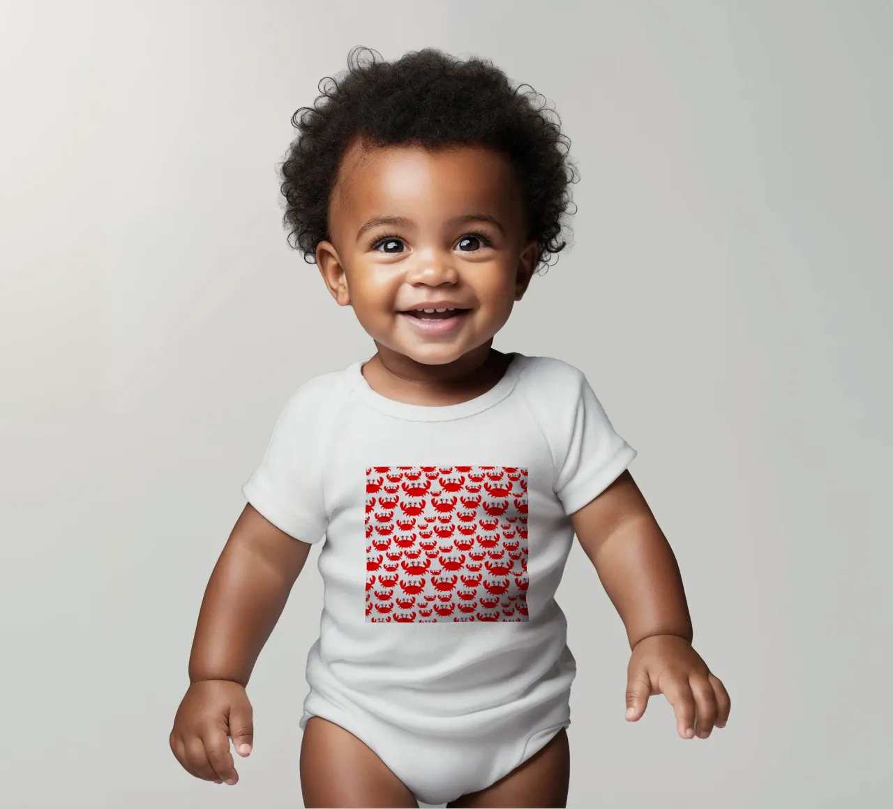 crab pattern body bébé de baobabprintstore
