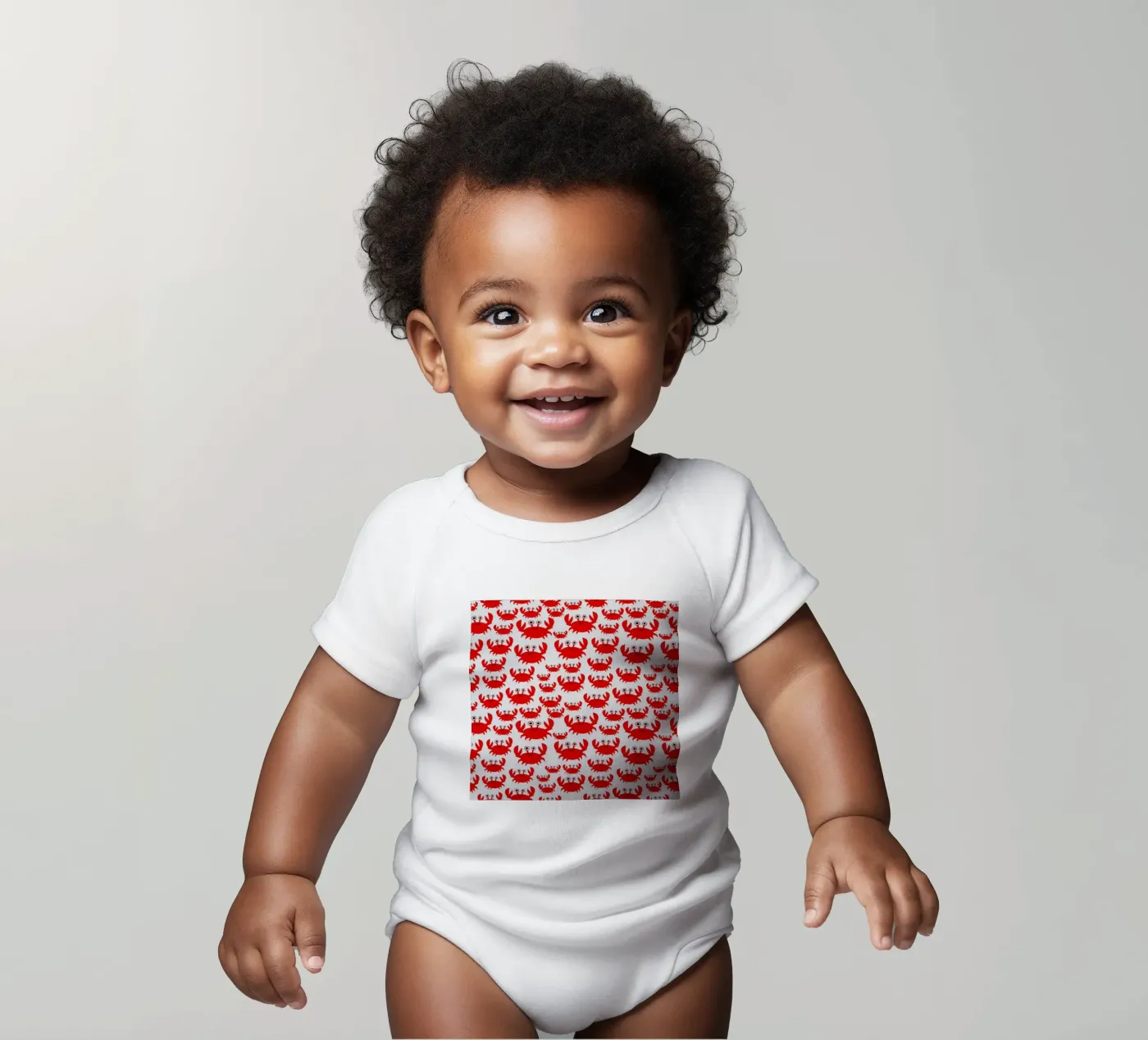 crab pattern body bébé de baobabprintstore