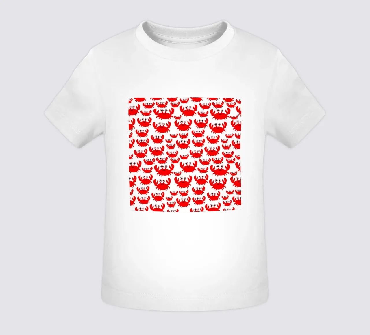 crab pattern maglietta neonato da baobabprintstore