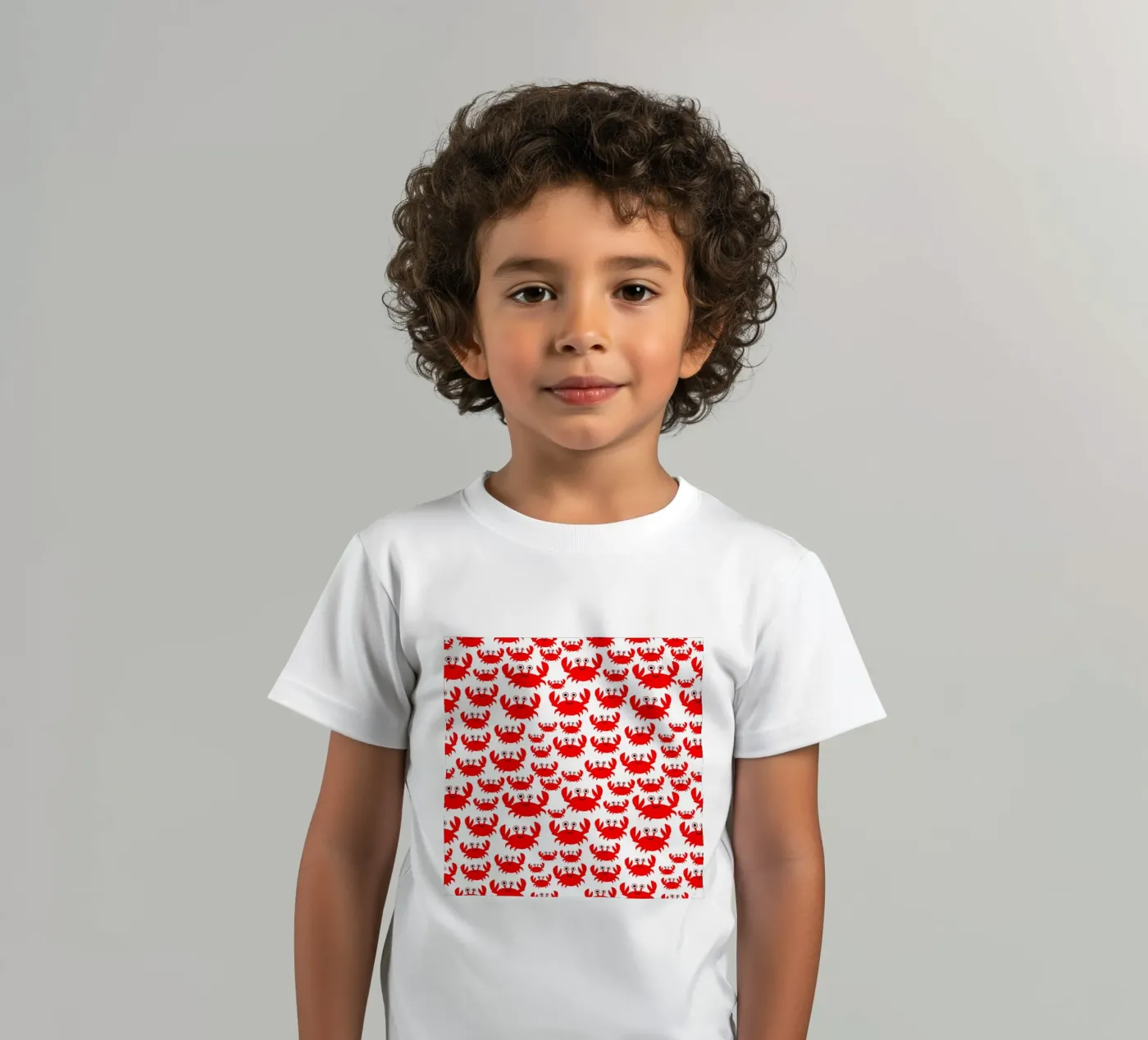 crab pattern kids t-shirt by baobabprintstore