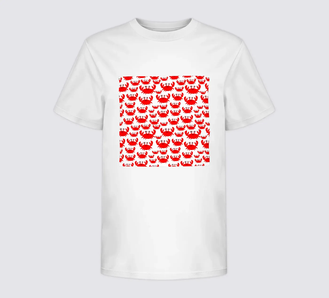 crab pattern kids t-shirt by baobabprintstore