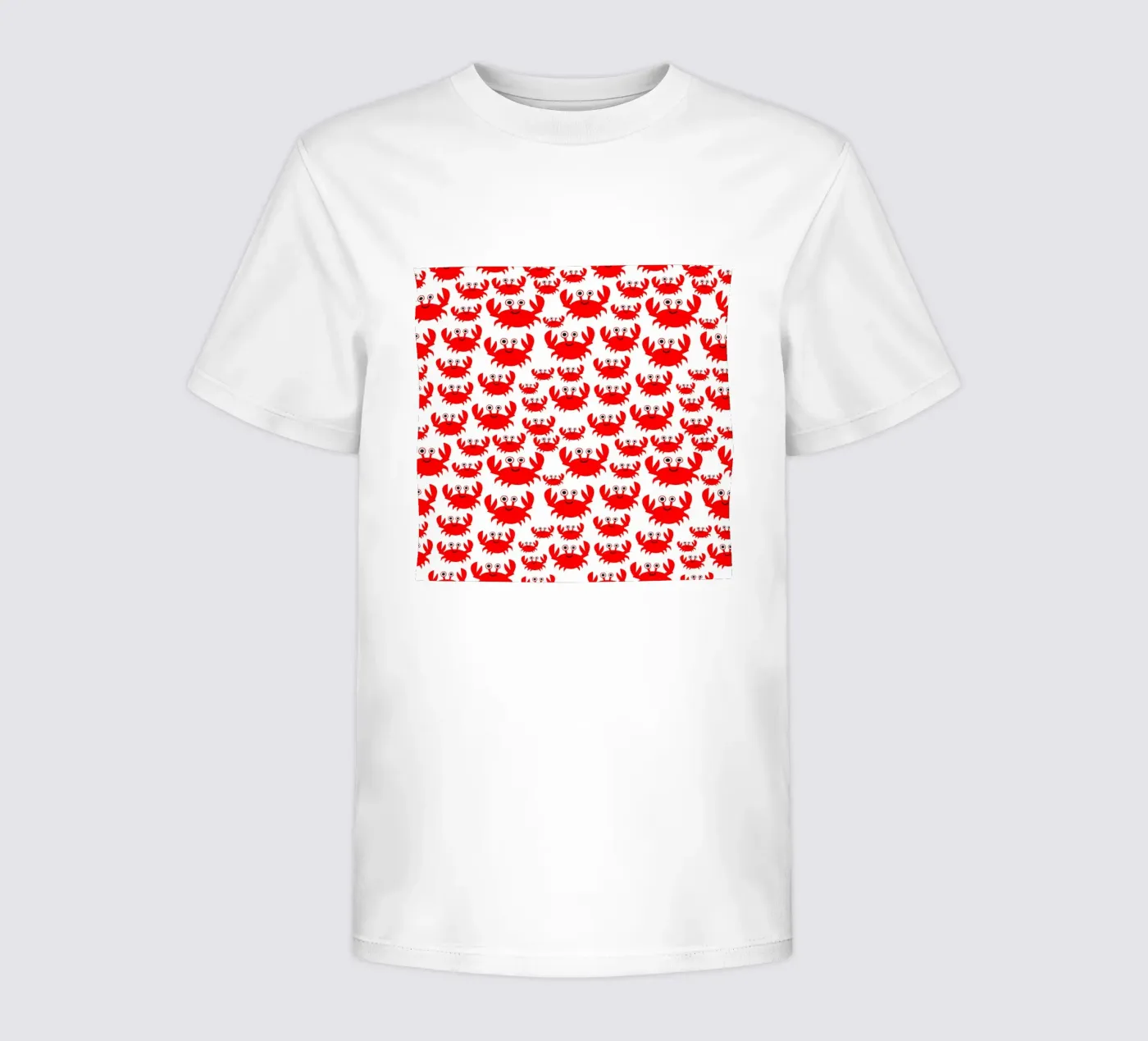 crab pattern t-shirt bambini da baobabprintstore