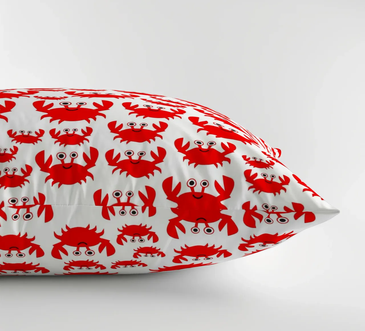 crab pattern cuscino da baobabprintstore