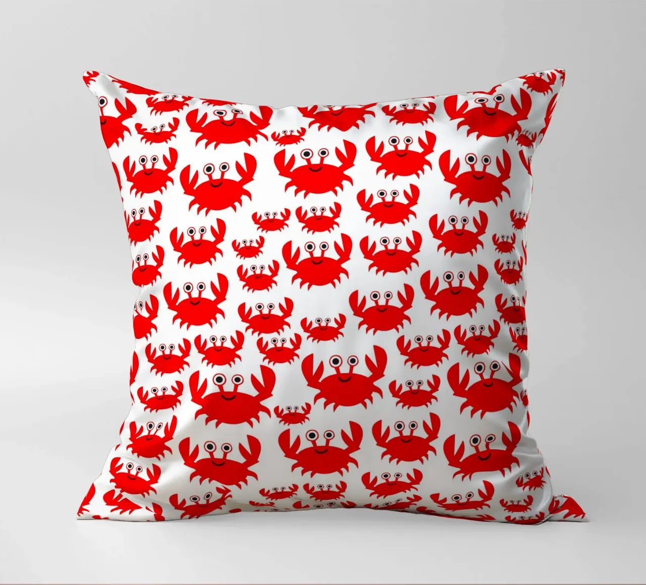 crab pattern cuscino da baobabprintstore