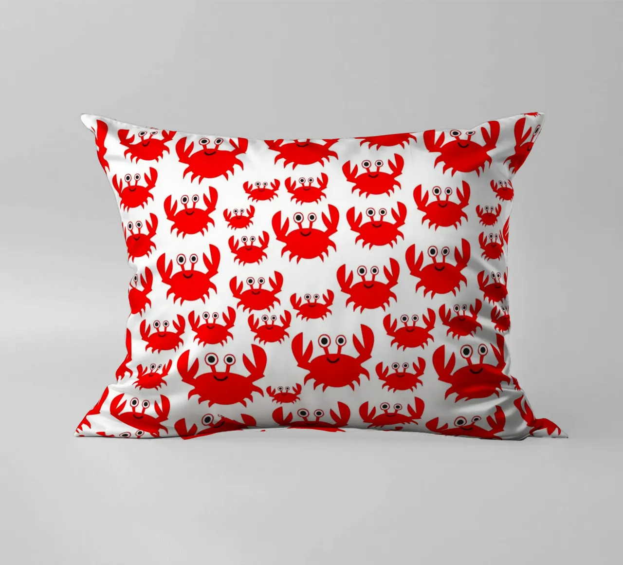 crab pattern cuscino da baobabprintstore