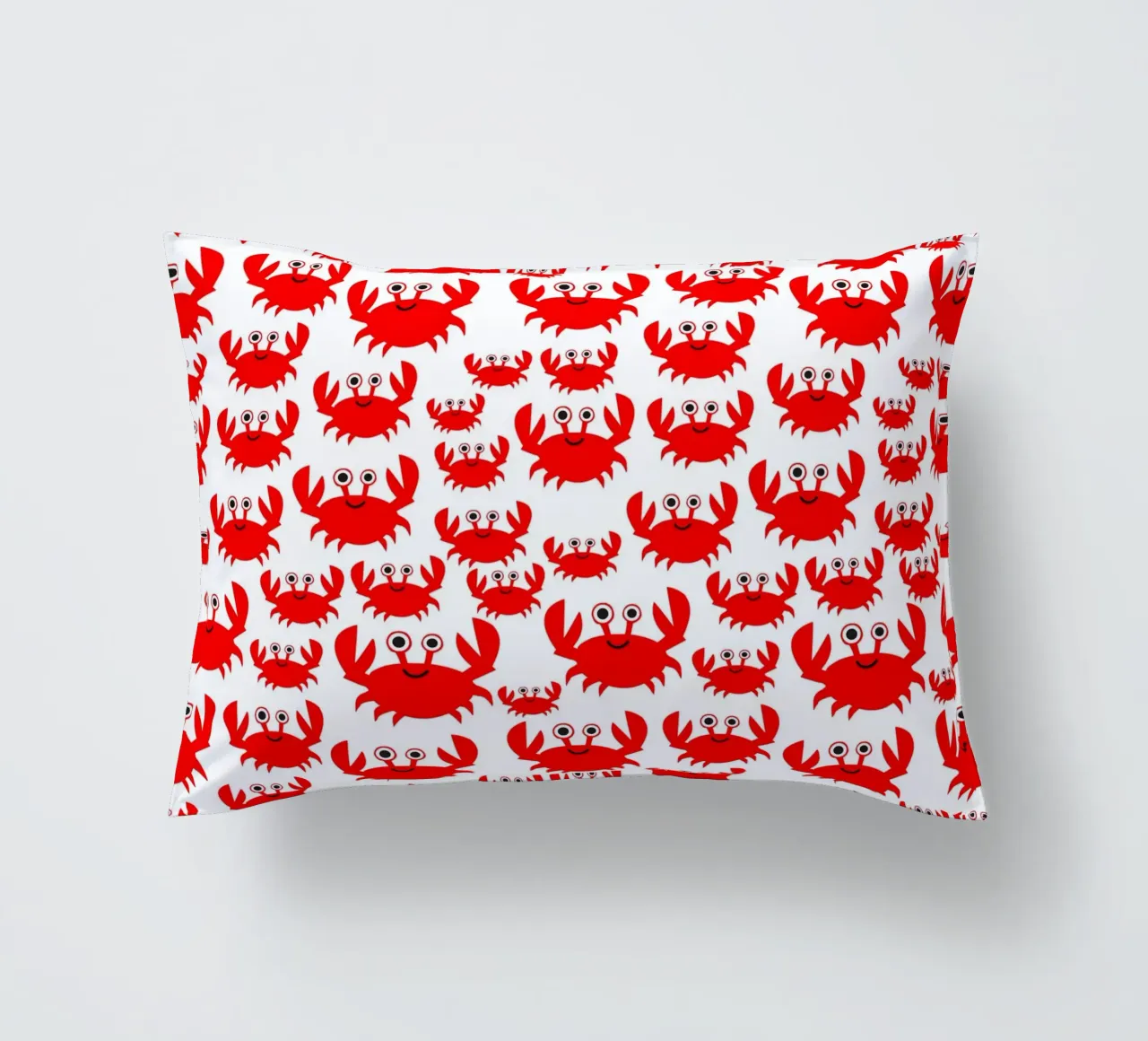 crab pattern cuscino da baobabprintstore