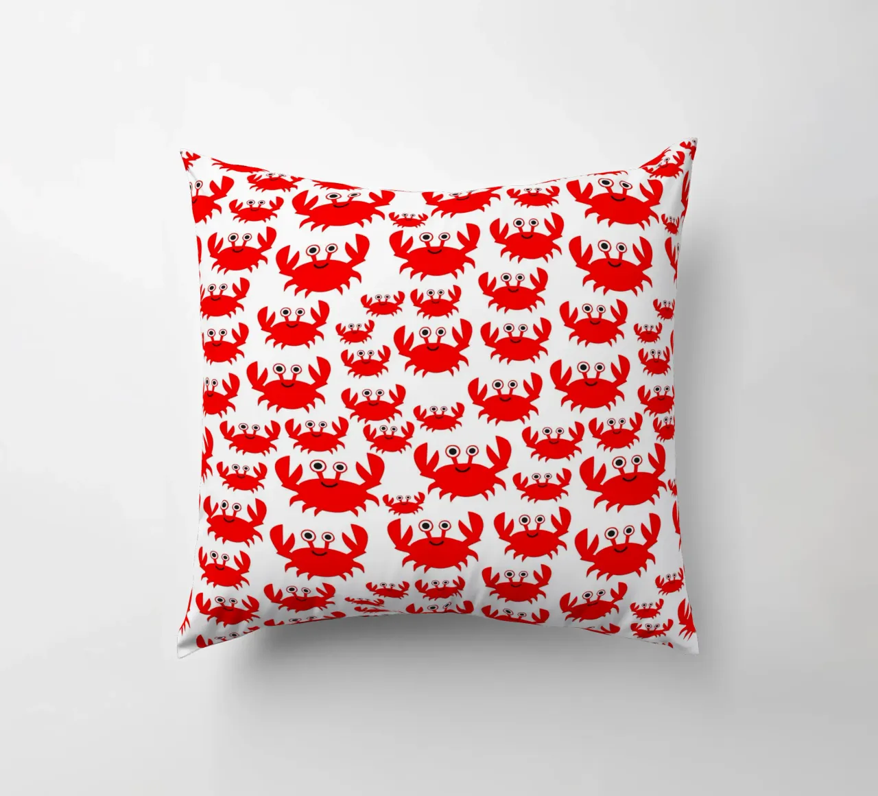 crab pattern cuscino da baobabprintstore