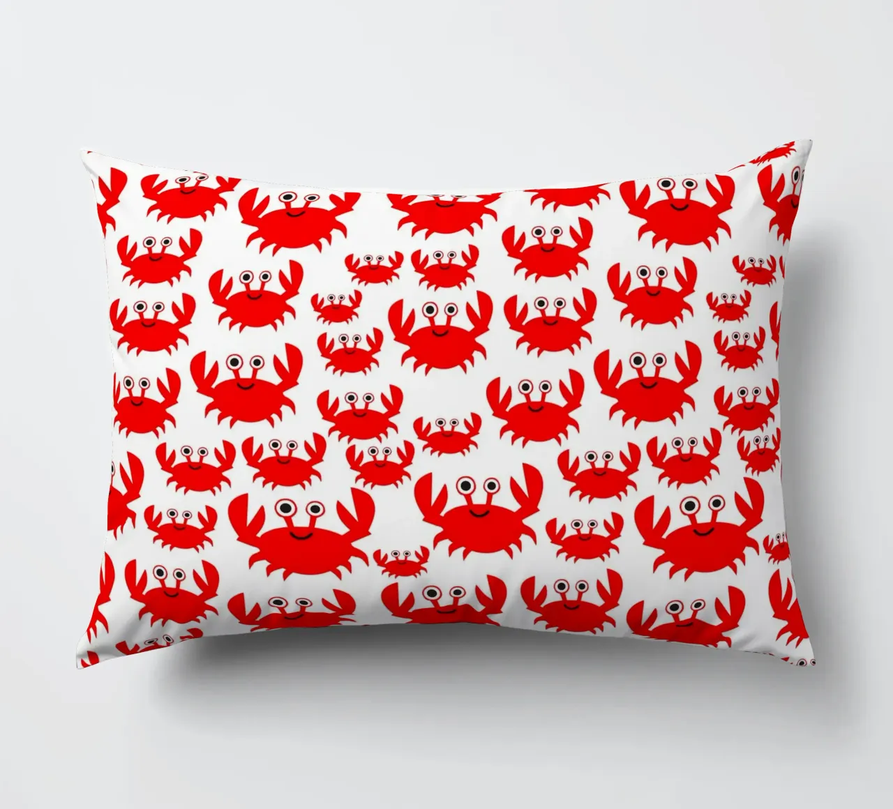 crab pattern cuscino da baobabprintstore