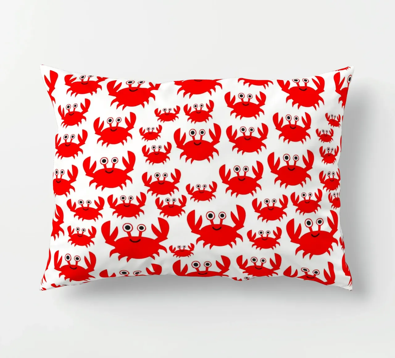 crab pattern cuscino da baobabprintstore
