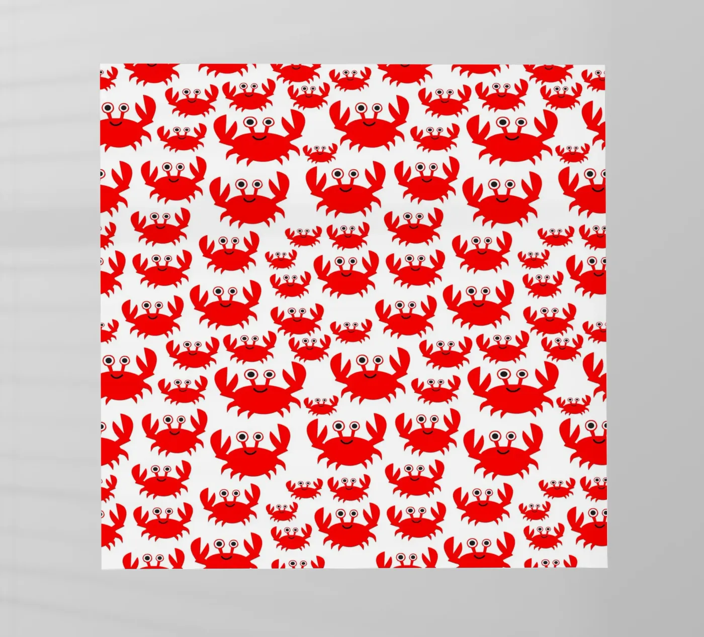 crab pattern pellicola backlit da baobabprintstore