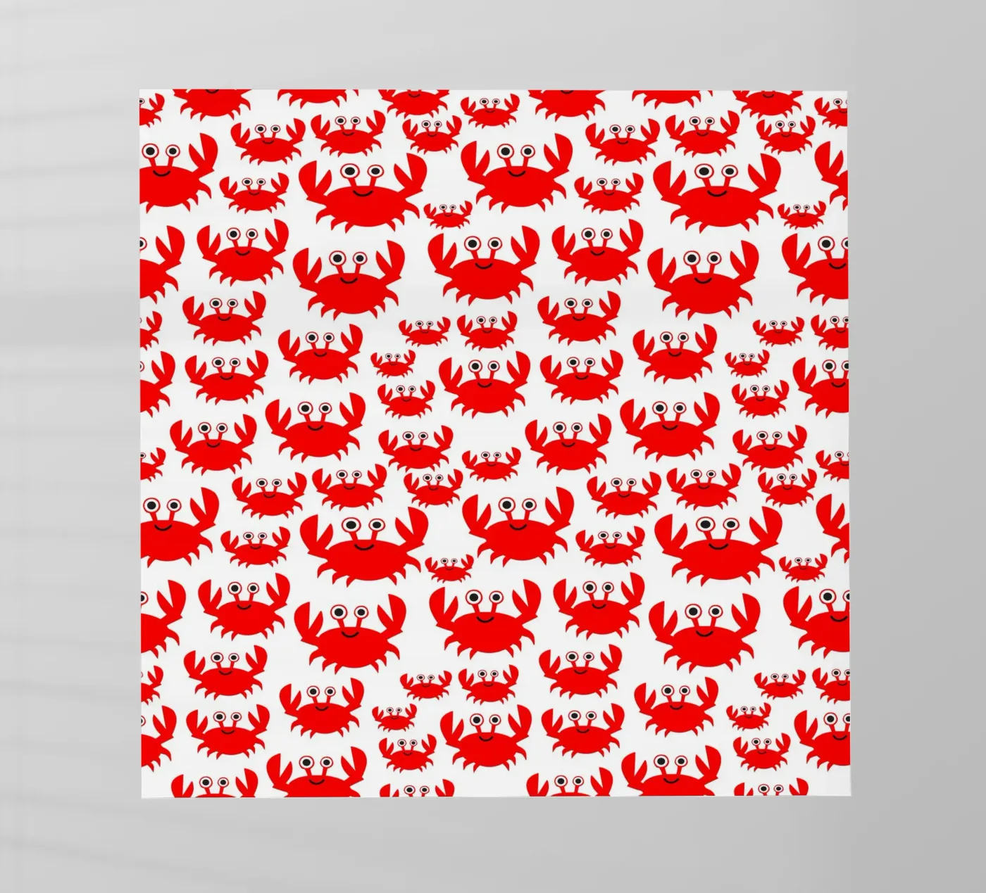 crab pattern backlit film by baobabprintstore
