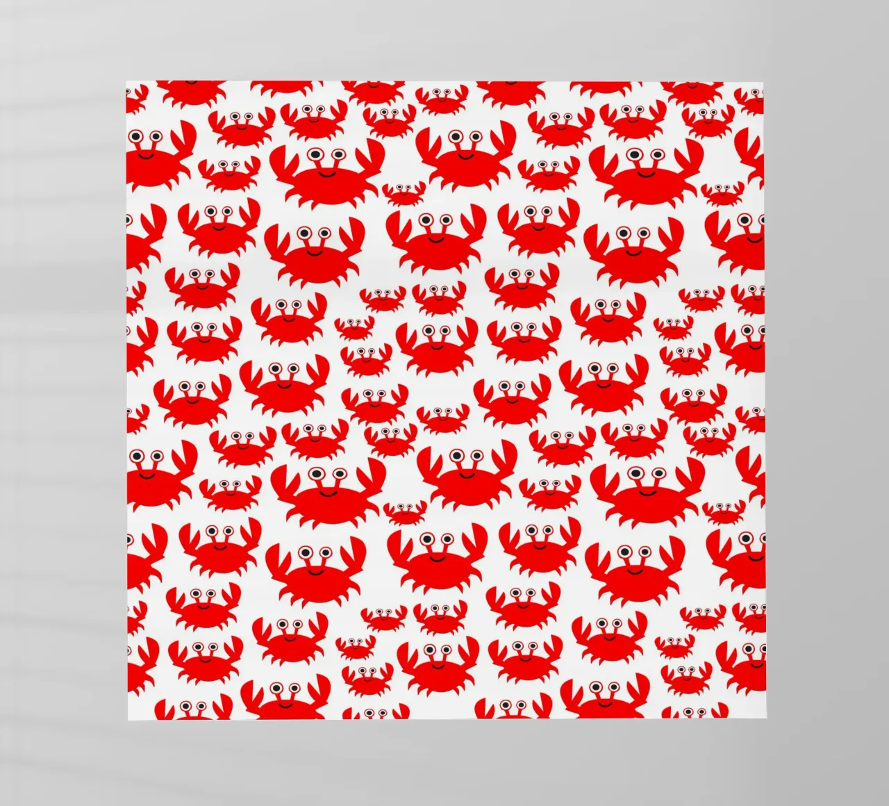 crab pattern pellicola backlit da baobabprintstore