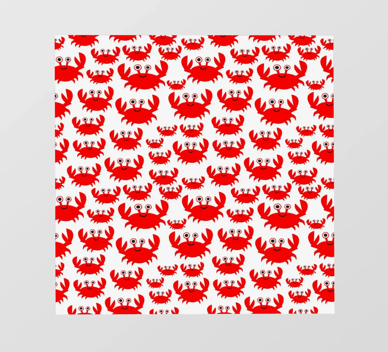 crab pattern fotobehang van baobabprintstore
