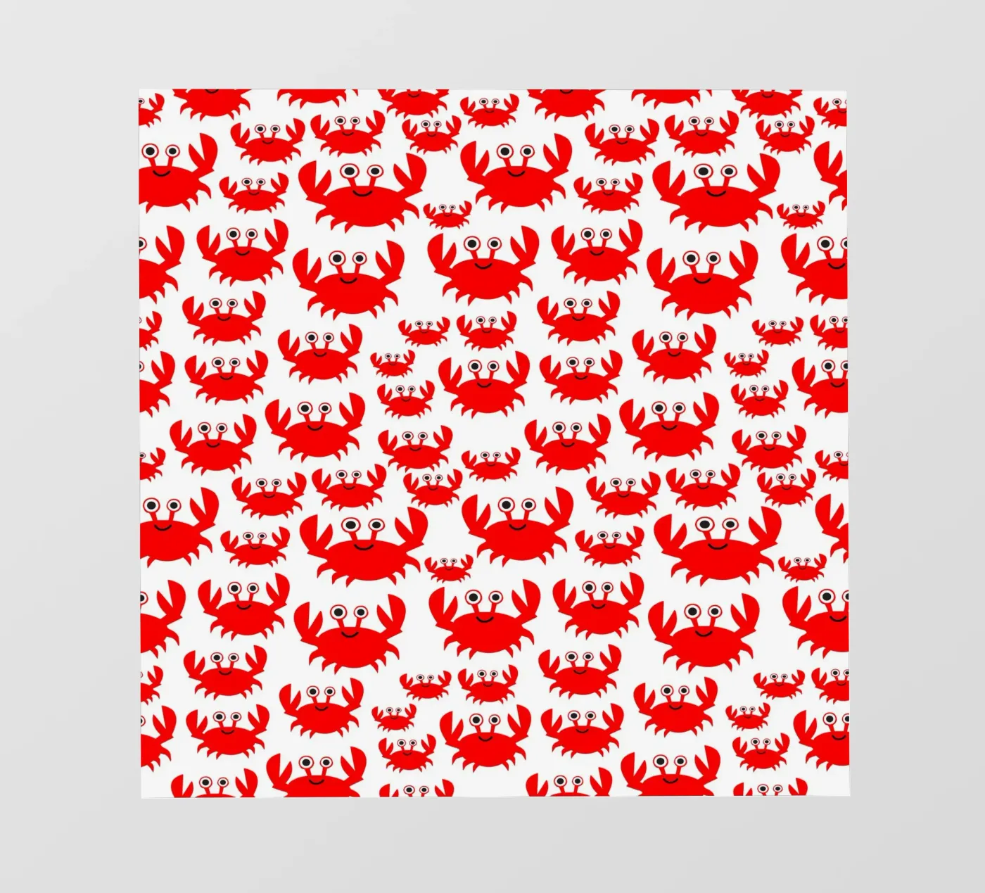 crab pattern fotobehang van baobabprintstore