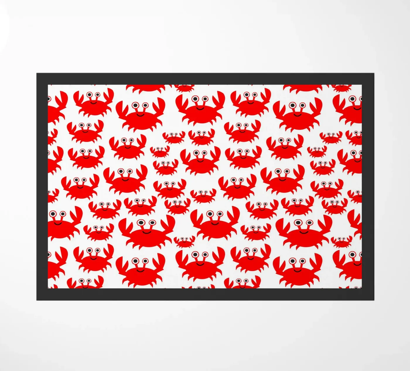 crab pattern deurmat van baobabprintstore