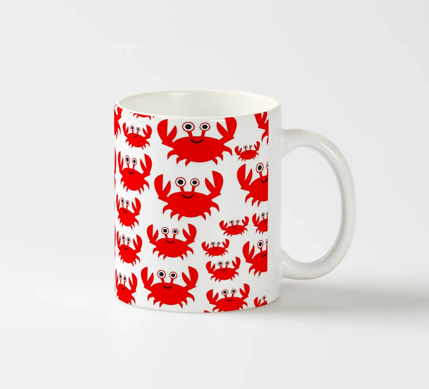 crab pattern ceramic mug by baobabprintstore