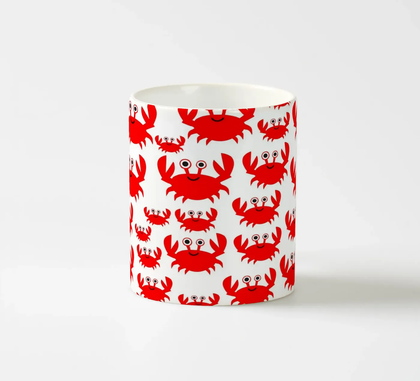 crab pattern ceramic mug by baobabprintstore