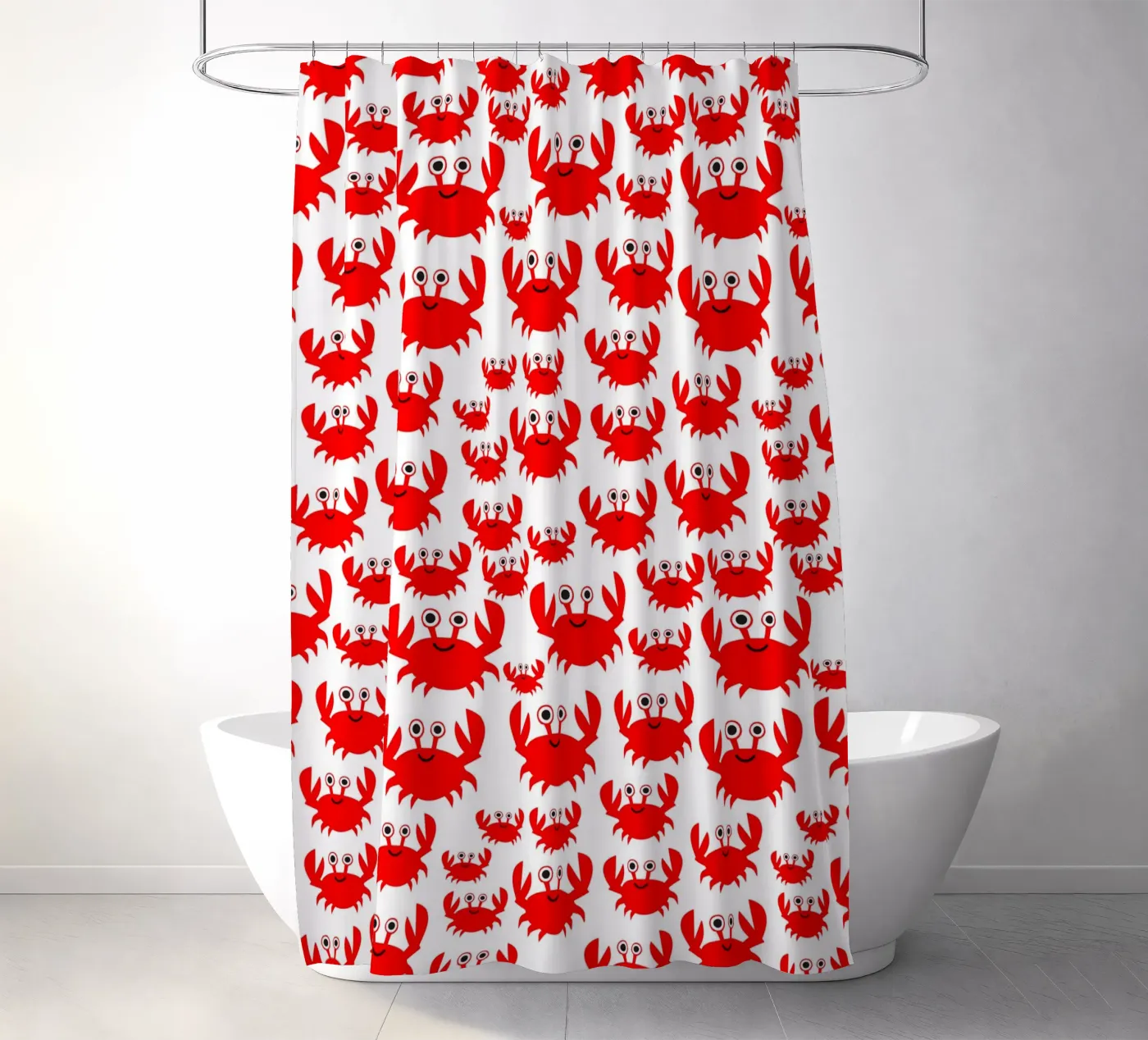 crab pattern Duschvorhang von baobabprintstore