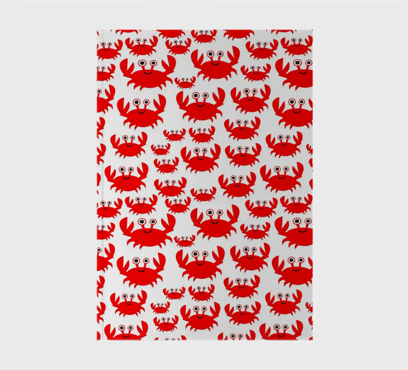crab pattern notebook by baobabprintstore