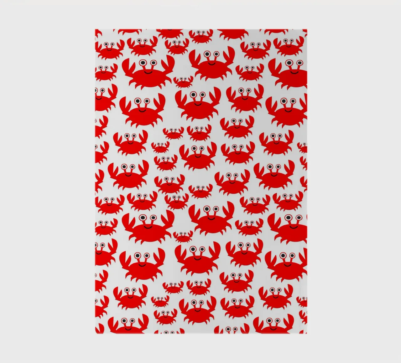 crab pattern notitieboek van baobabprintstore