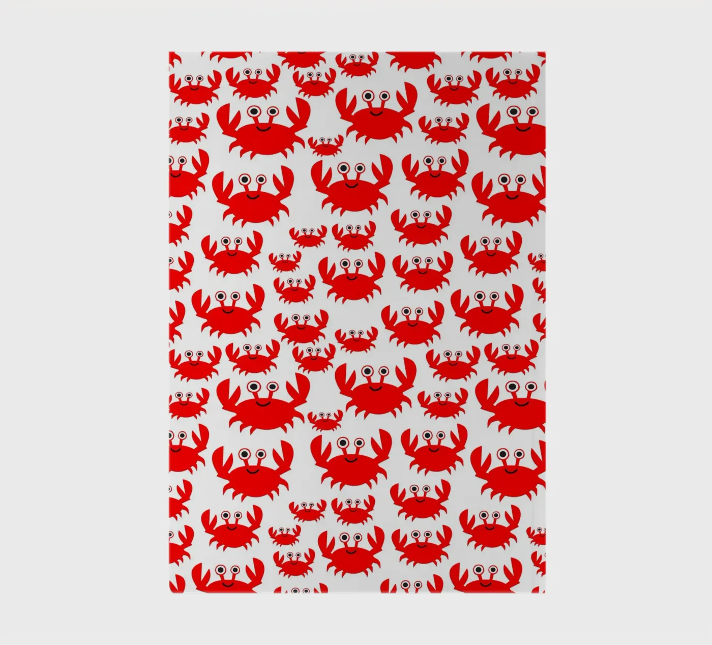crab pattern notebook by baobabprintstore