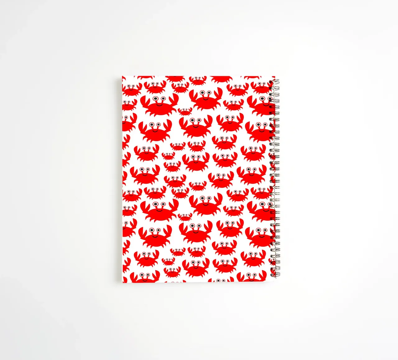 crab pattern spiral notebook by baobabprintstore