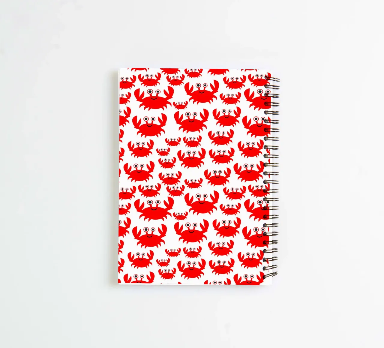 crab pattern spiral notebook by baobabprintstore