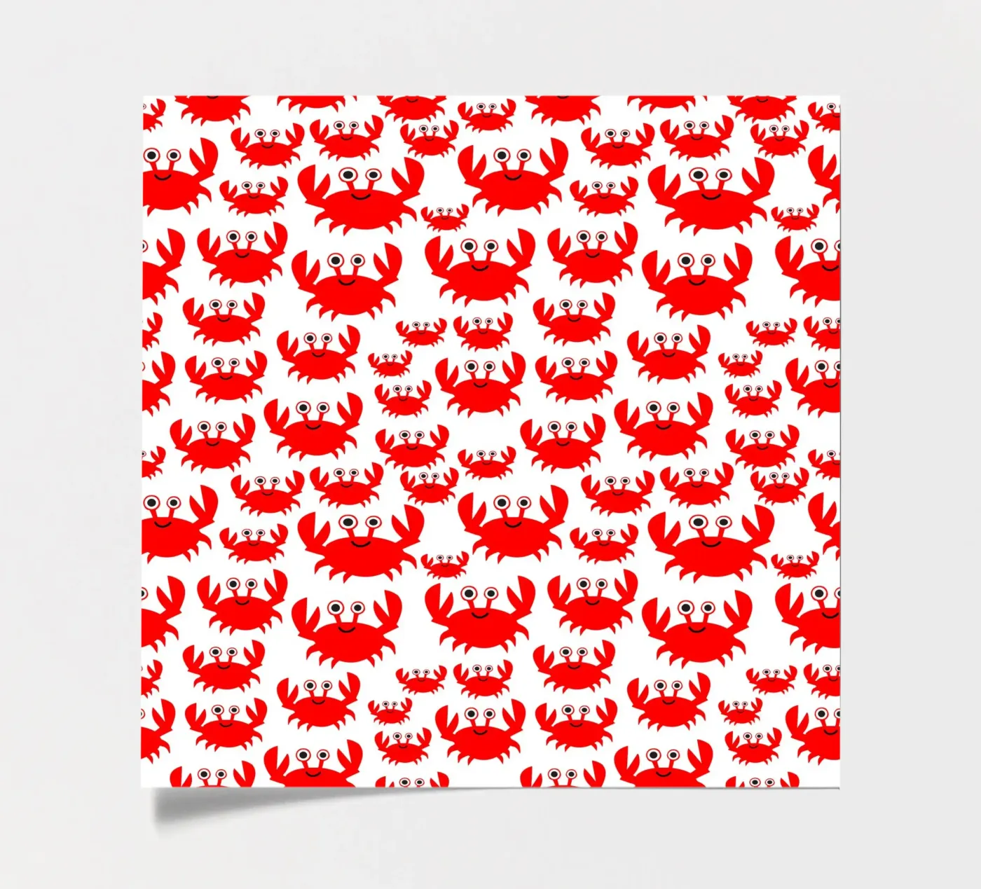 crab pattern stickervel van baobabprintstore