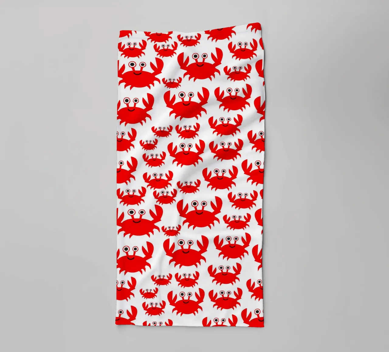 crab pattern asciugamano da bagno da baobabprintstore