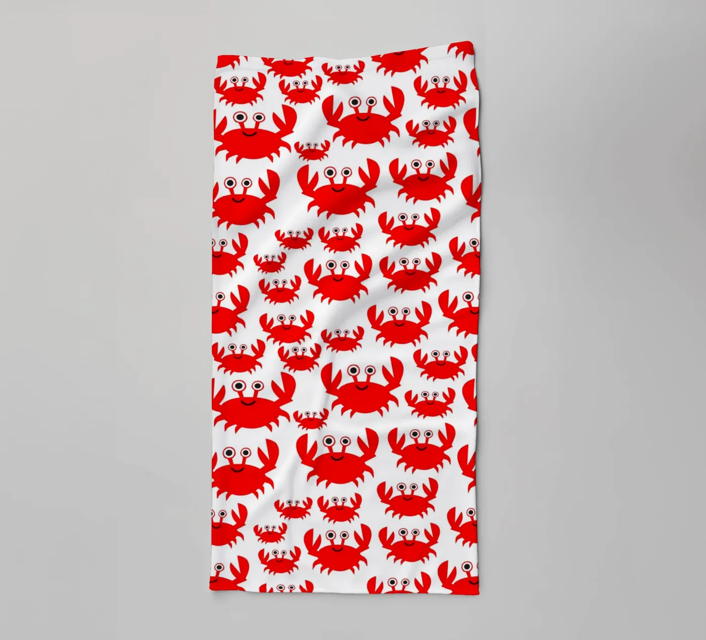 crab pattern towel by baobabprintstore