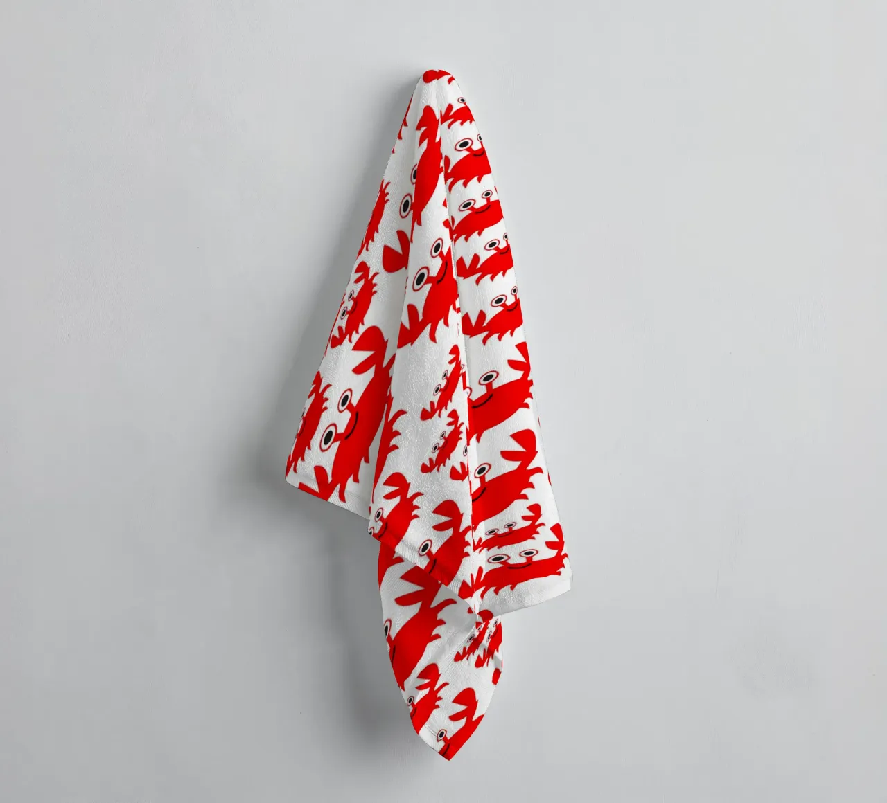 crab pattern asciugamano da bagno da baobabprintstore