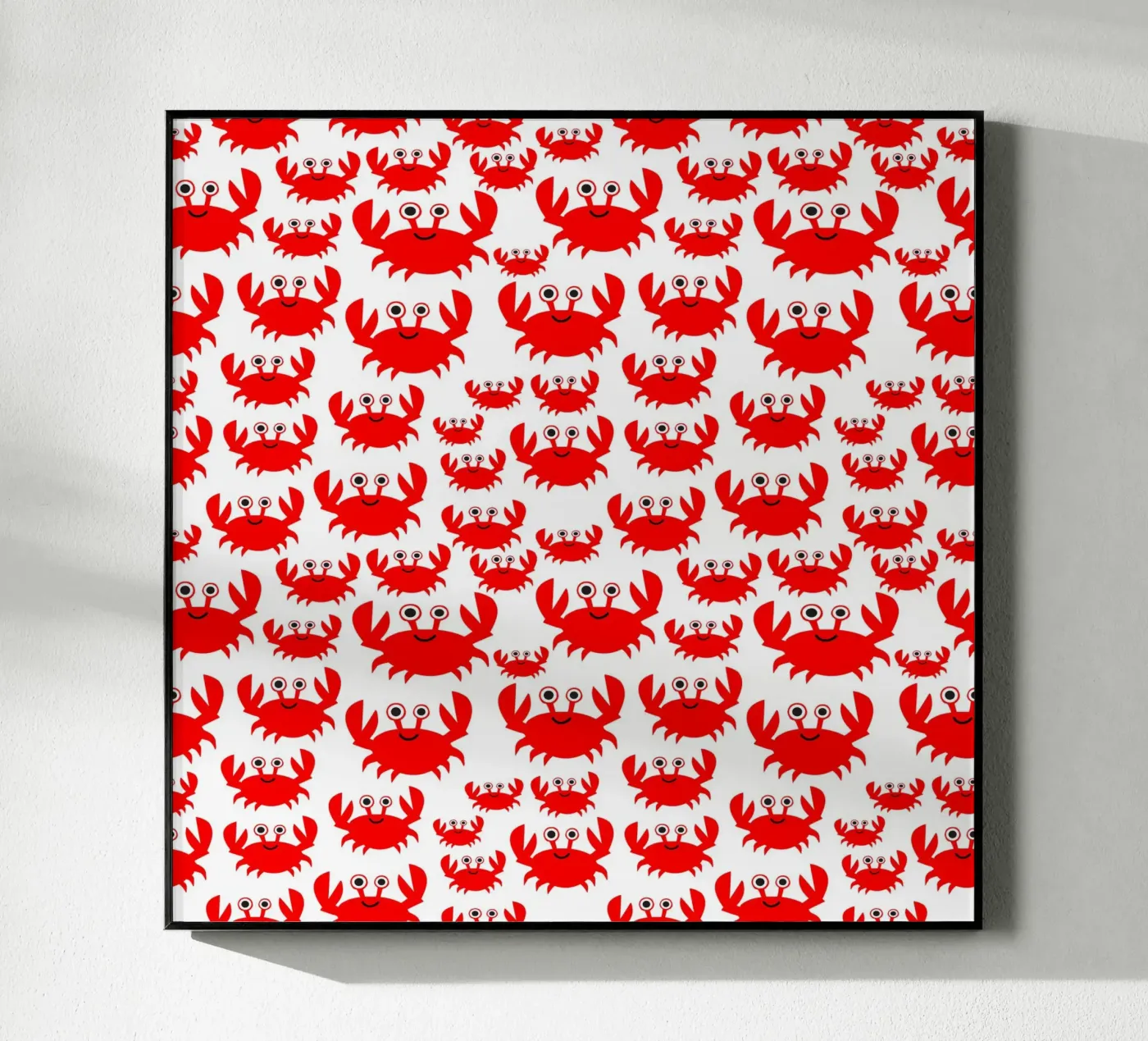 crab pattern plexiglas de baobabprintstore