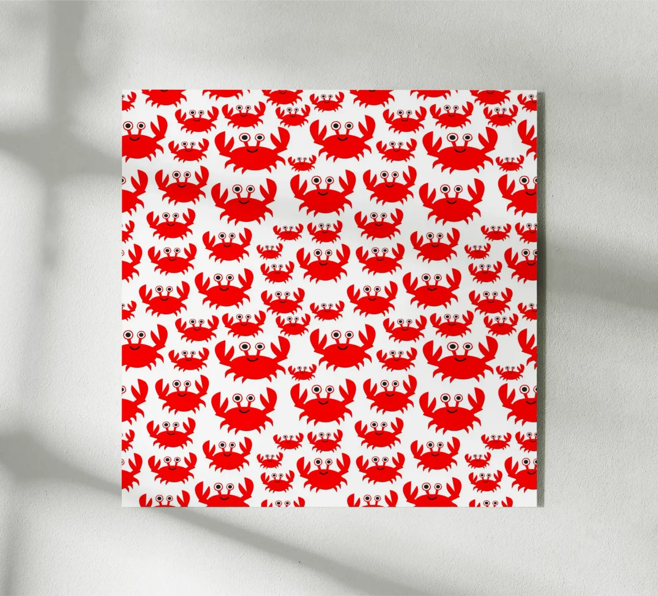 crab pattern acrylic glass by baobabprintstore